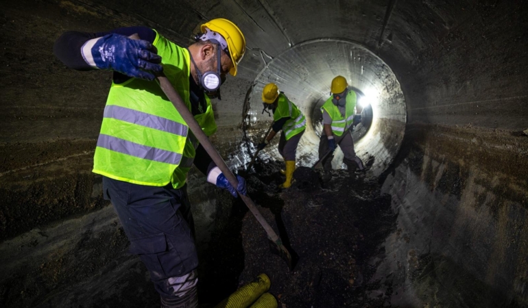 Yer altındaki temizlik Körfez’e nefes aldırıyor